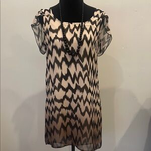 Chic Black and Cream Women's dress